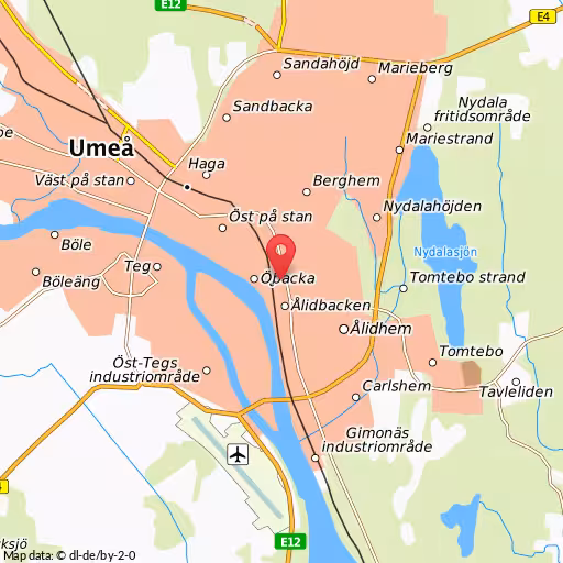 Larm om trafikolycka på Akutvägen, Umeå