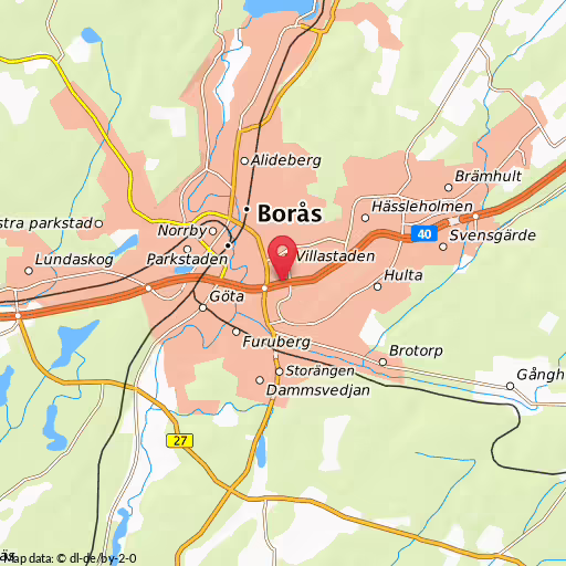 Blåljushändelse Brodalsmotet,annelundsmotet Borås På riksväg 40, mellan Brodalsmotet och Annelundsmotet, är flera fordon inblandade i en olycka