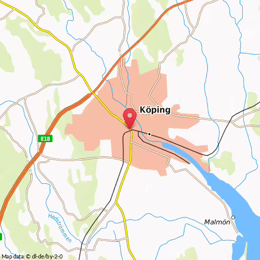 Blåljushändelse Arbogavägen Köping Förare vägrade stanna, förföljande inleddes