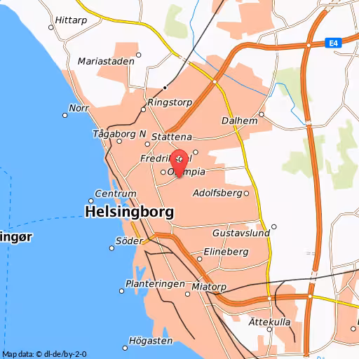 Blåljushändelse åstorpsgatan Helsingborg MC-olycka på Åstorpsgatan