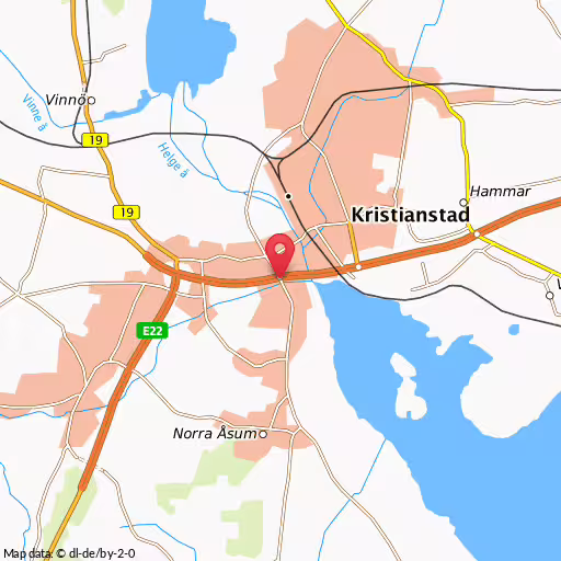 Blåljushändelse Köpingevägen,åsumsvägen Kristianstad Singelolycka i Norra Åsum