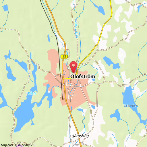 Blåljushändelse Brogatan Olofström Larm om bråk, Nedre Brogatan