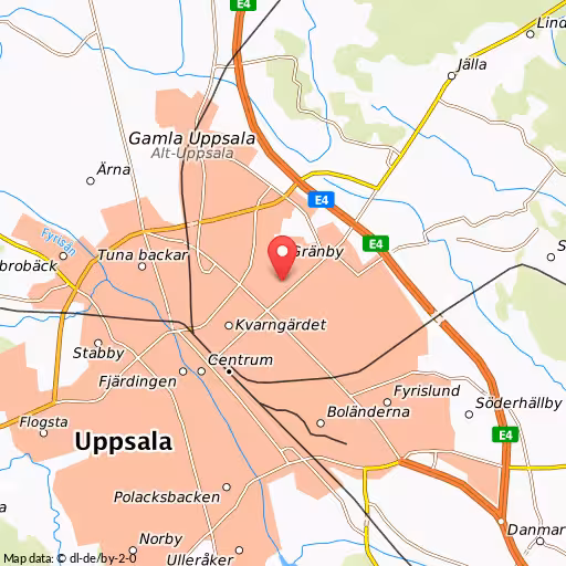 Blåljushändelse Dimgatan Uppsala Polisen söker efter en försvunnen man