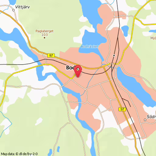 Blåljushändelse Drottninggatan Boden Boden, upphittad sköldpadda inlämnad till polisstationen