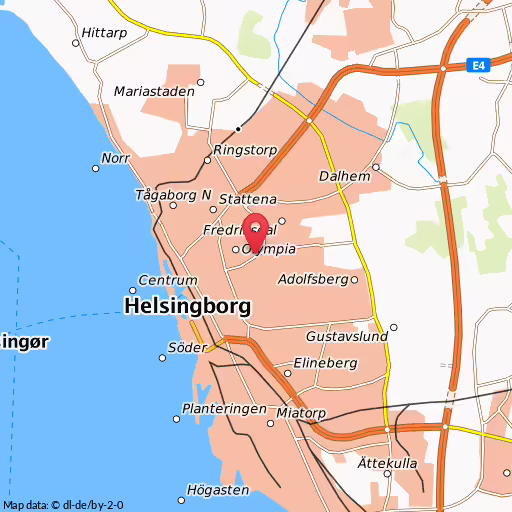Blåljushändelse Filbornavägen Helsingborg En personbil och en motorcykel kolliderar på Filbornavägen