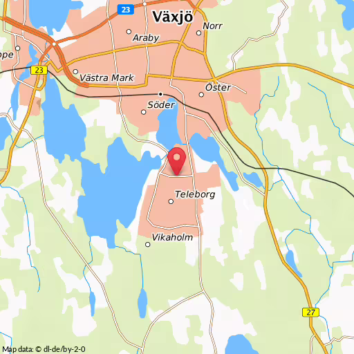 Blåljushändelse Furutåvägen Växjö Brand i carport, Teleborg