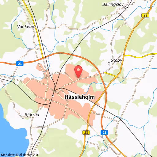 Blåljushändelse Gärdesvägen Hässleholm Brand i fordon