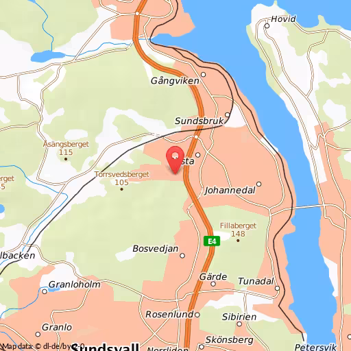 Trafikolycka på Gesällvägen, Birsta, Sundsvall