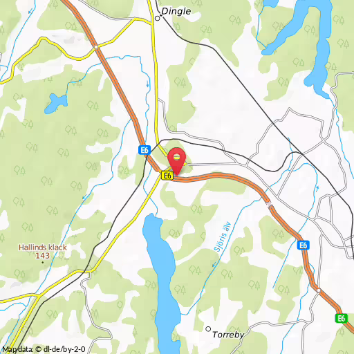 Blåljushändelse Gläborgsmotet,håbymotet Munkedal En trafikant ringer in om en man som går på E6, i höjd med Gläborgsmotet och i norrgående riktning