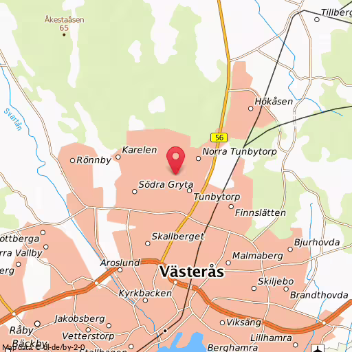 Blåljushändelse Grytavägen Västerås Singelolycka i Västerås
