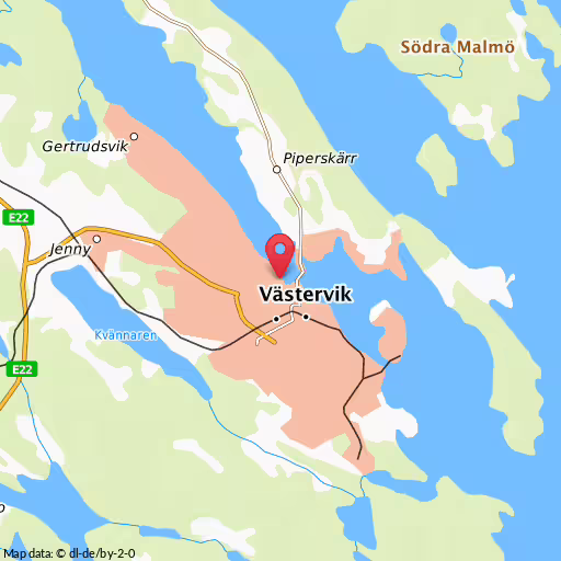 Blåljushändelse Hamngatan Västervik Misstänkt påverkad förare, Västervik