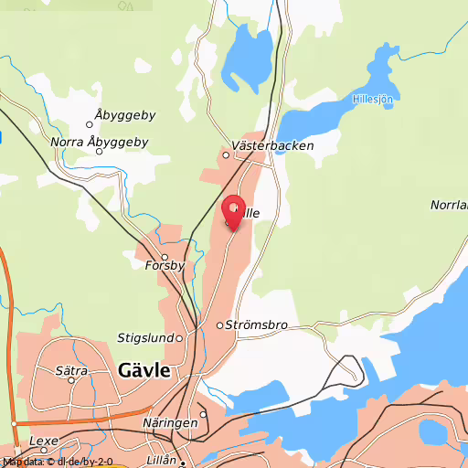 Blåljushändelse Hillevägen Gävle Trafikolycka i Hille