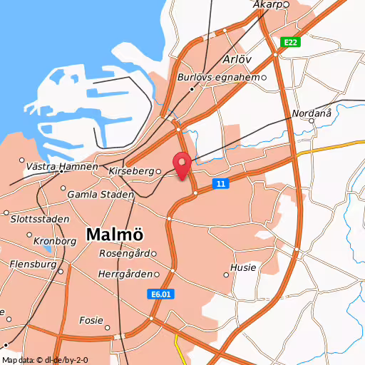 Blåljushändelse Höjdrodergatan Malmö Larm om brand i personbil, Höjdrodergatan