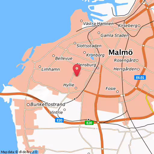 Blåljushändelse Hyllievångsvägen Malmö Brand i lägenhet på Hyllievångsvägen