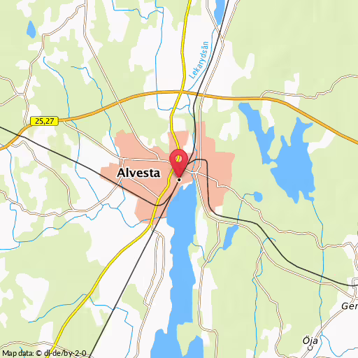 Blåljushändelse Järnvägsgatan Alvesta Larm om bilbrand i Moheda