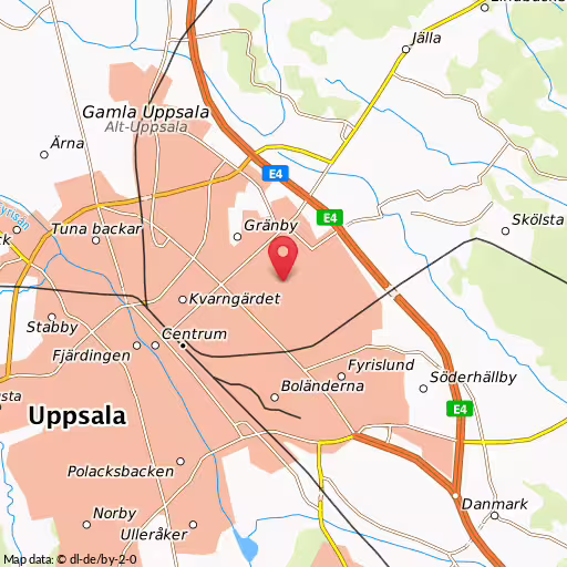 Blåljushändelse Johannesbäcksgatan Uppsala Försök till inbrott var missförstånd