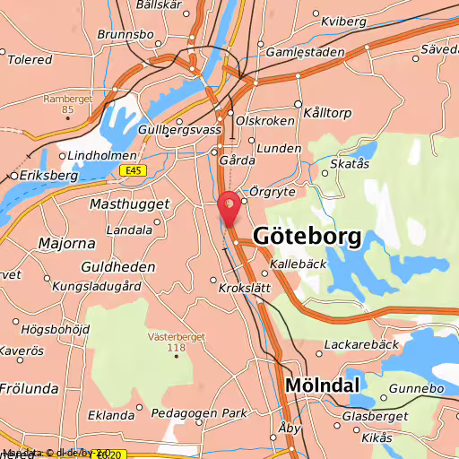 Blåljushändelse Kallebäcksmotet Göteborg Trafikolycka mellan lastbil och personbil, Kallebäcksmotet