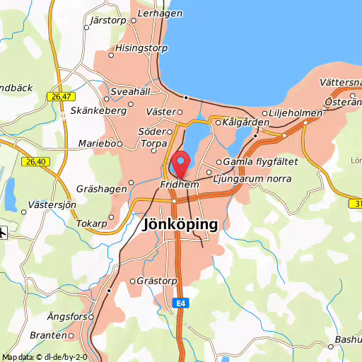 Blåljushändelse Kämpevägen Jönköping Cyklist och bil i kollision