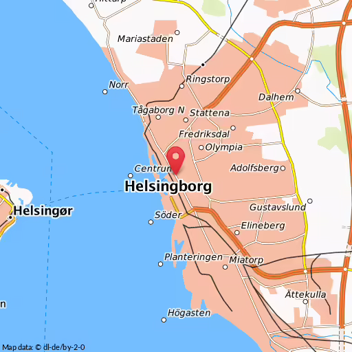 Blåljushändelse Karlsgatan Helsingborg Man gripen, Helsingborg