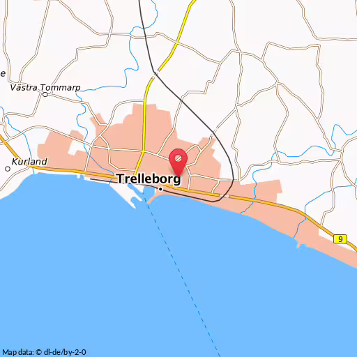 Blåljushändelse Kocksgatan Trelleborg Påverkad förare, Trelleborg