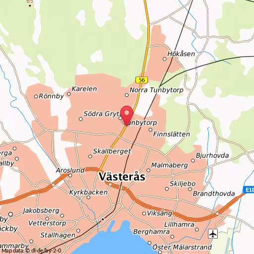 Blåljushändelse Kraftlinjegatan Västerås Misstänkt anlagd brand i fordon