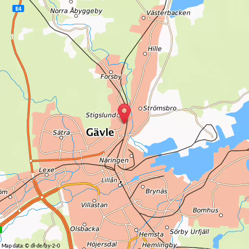 Blåljushändelse Kungsvägen Gävle Störande ljud i samband med bilkörning, Södra Kungsvägen