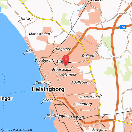 Blåljushändelse Lägervägen Helsingborg Larm om trafikolycka mellan en buss och en personbil, Ängelholmsleden