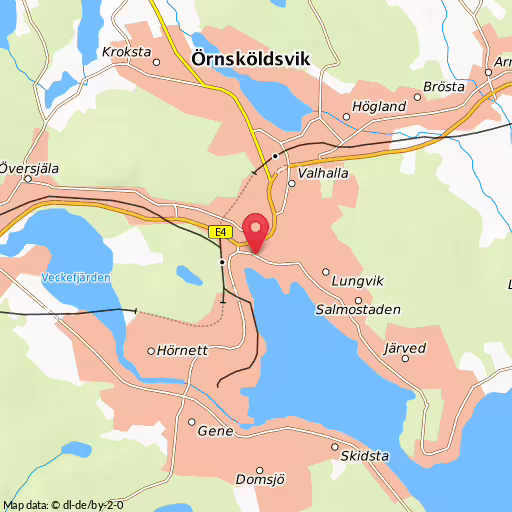 Blåljushändelse Lasarettsgatan Örnsköldsvik Misstänkt drograttfylleri i Örnsköldsvik