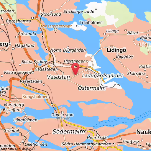 Blåljushändelse Lidingövägen Stockholm Trafikolycka på Lidingövägen