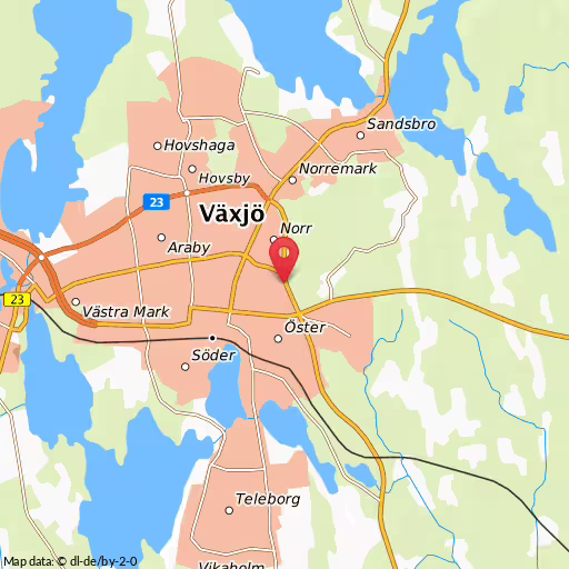 Blåljushändelse Lillestadsvägen Växjö Misstänkt påverkad förare, Växjö