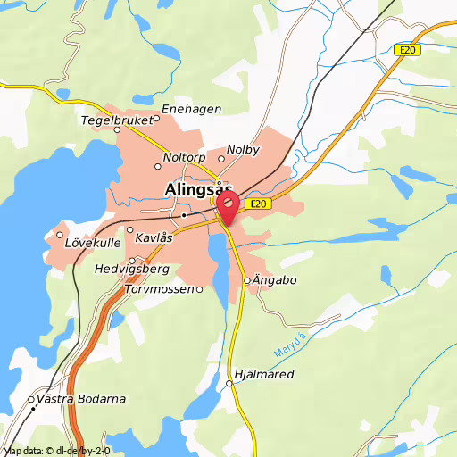 Blåljushändelse Mantalsvägen Alingsås SOS larmas om en brand i en husbil på Mantalsvägen