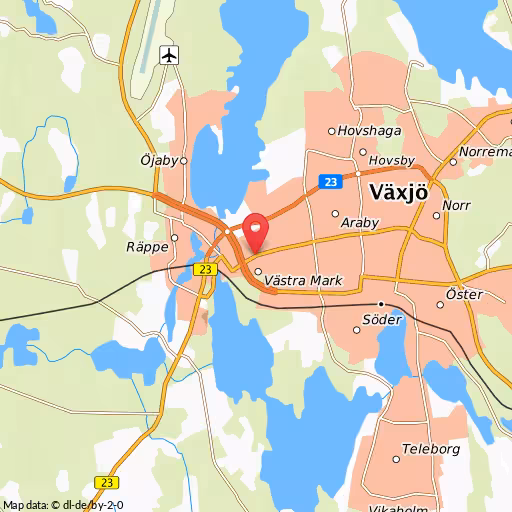 Blåljushändelse Mörnersväg Växjö Bil kört på permobil i Växjö