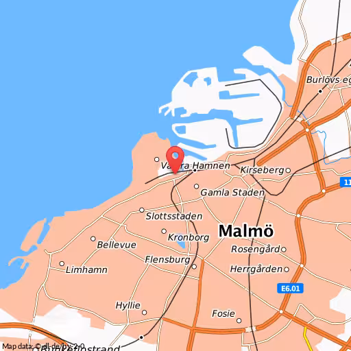 Blåljushändelse Neptunigatan Malmö Man skadad på arbetsplats