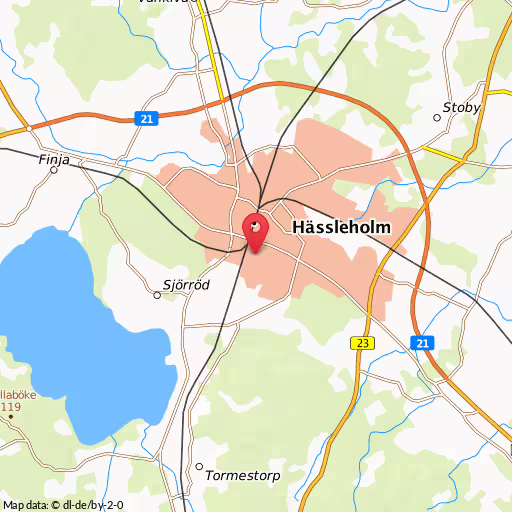 Blåljushändelse Butik, östergatan,östergatan Hässleholm Kniv anträffad i samband med en kontroll i en butik, Östergatan