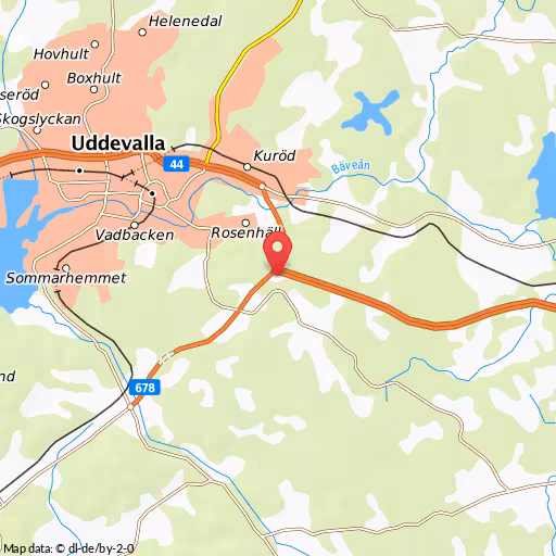 Blåljushändelse Råsserödsmotet Uddevalla SOS får larm om en trafikolycka vid avfart Råsserödsmotet