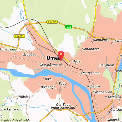 Blåljushändelse Ridvägen Umeå Umeå, uppdatering gällande Brännbollsyran i kväll