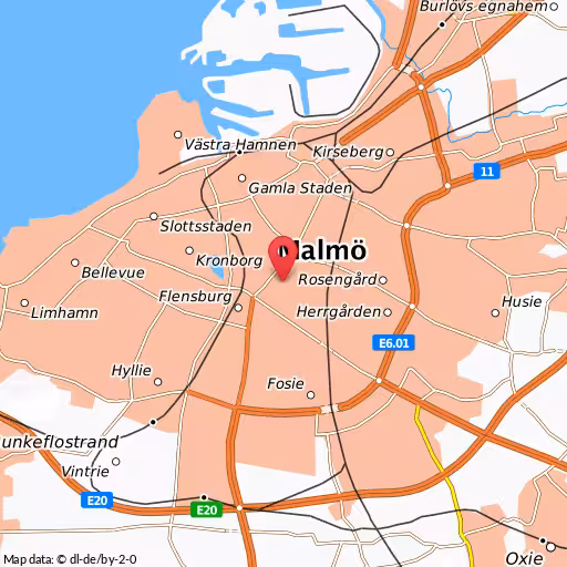 Blåljushändelse Rolfsgatan Malmö Larm om bråk efter trafikolycka, Sofielund