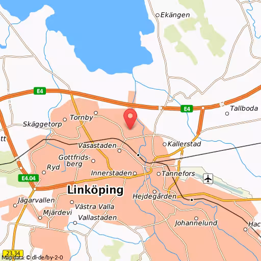 Blåljushändelse Roxengatan Linköping Olycka mellan gångtrafikant och personbil, Linköping