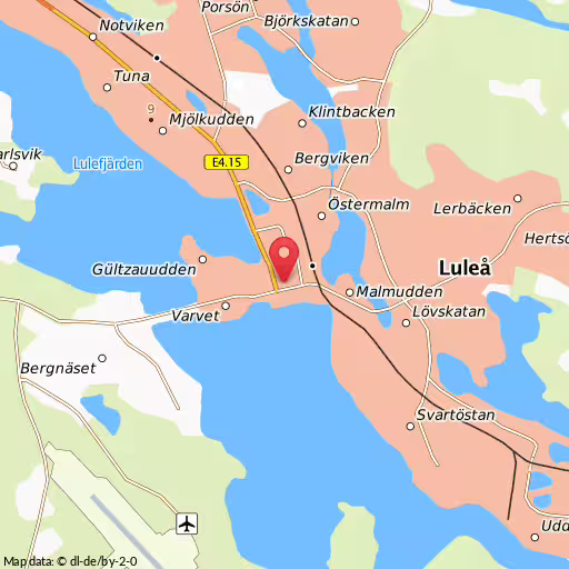 Blåljushändelse Sandviksgatan Luleå Traikolycka på Sandviksgatan i Luleå