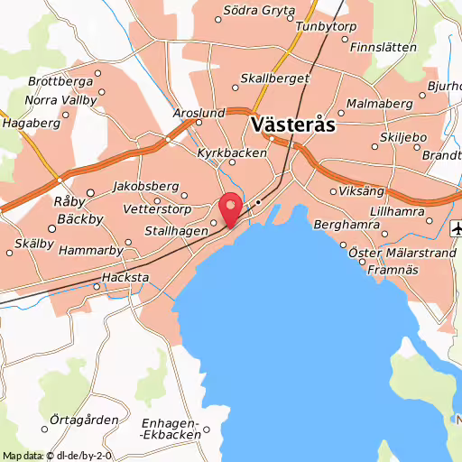 Blåljushändelse Djuphamnsvägen,sjöhagsvägen Västerås Kollision mellan flera fordon