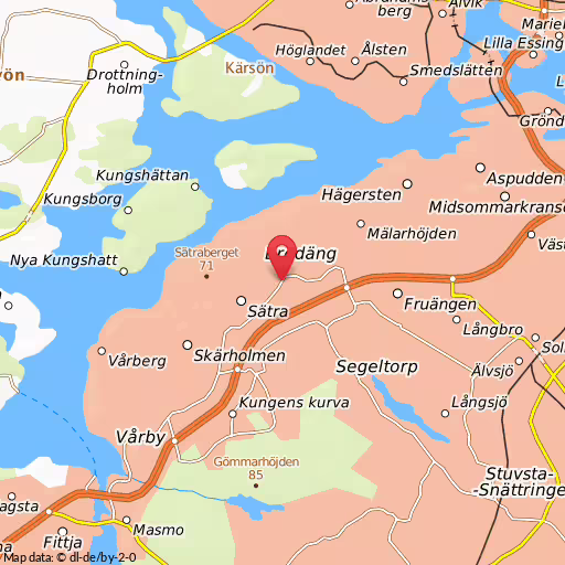 Blåljushändelse Skärholmsvägen Stockholm Två bilar har kolliderat på Skärholmsvägen i Sätra/Bredäng