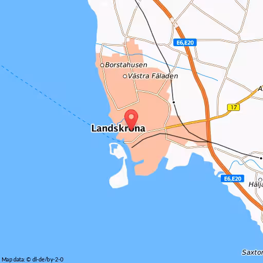 Blåljushändelse Slottsgatan Landskrona En trafikolycka mellan en personbil och en cyklist inträffar på Slottsgatan
