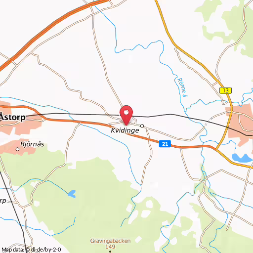 Blåljushändelse Söderåsvägen Åstorp Brand i villa, Kvidinge