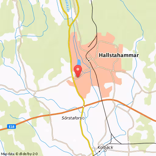 Blåljushändelse Sörkvarnsvägen Hallstahammar Singelolycka i Hallstahammar