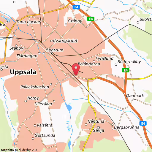 Blåljushändelse Stålgatan Uppsala Två personer till sjukhus efter kollision