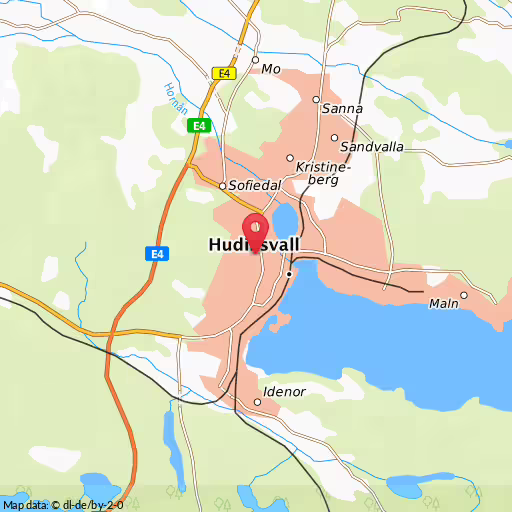 Blåljushändelse Storgatan Hudiksvall Man greps misstänkt för stöld