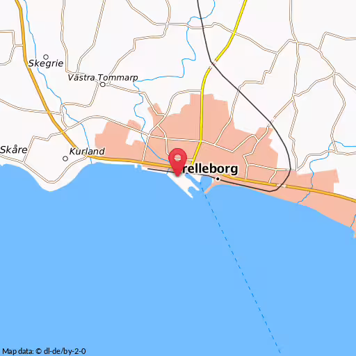 Blåljushändelse Strandridaregatan Trelleborg Skadad person, Trelleborg
