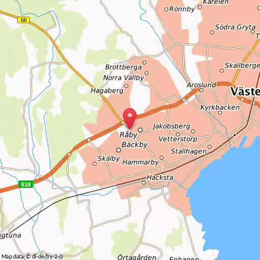 Blåljushändelse Surahammarsvägen Västerås Två bilar i krock