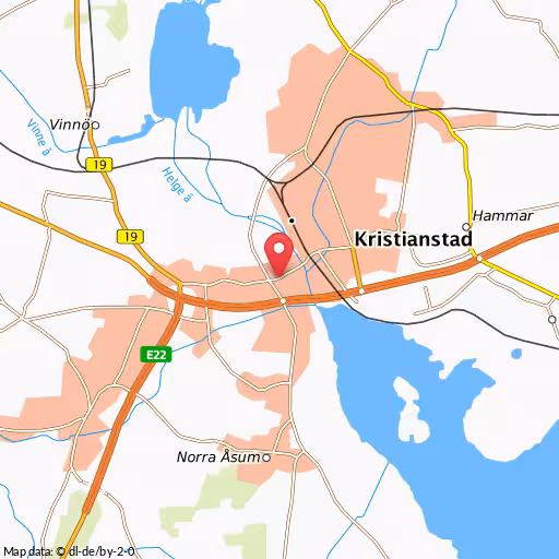 Blåljushändelse Torggatan Kristianstad Man som fått föremål i huvudet