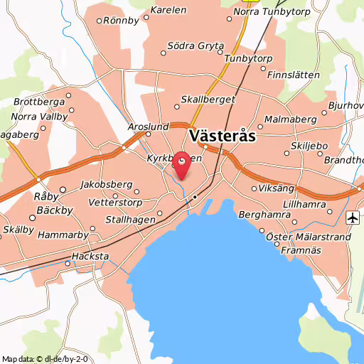 Blåljushändelse Torggatan Västerås Misstänkt narkotikapåverkad person kontrollerad, Torggatan